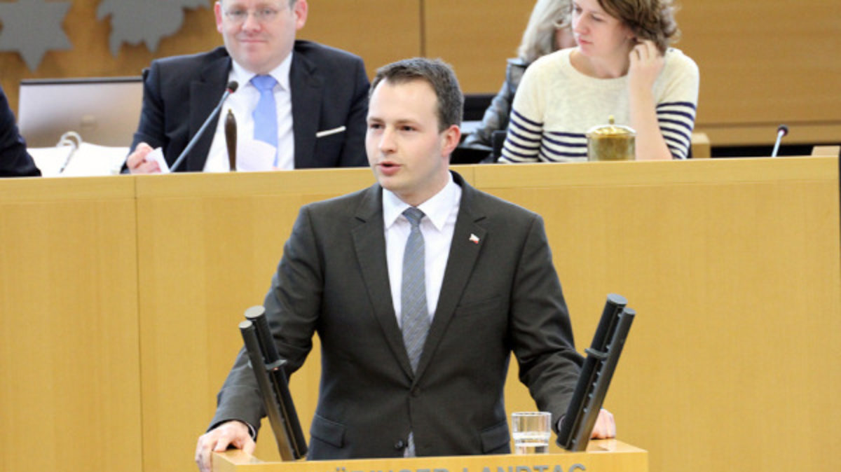 Bühl im Thüringer Landtag
